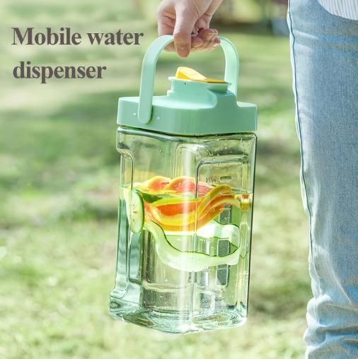 Portable Water Bottle with Filter Tip & Tap | Fridge Juice Dispenser