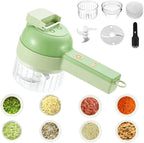 portable electric vegetable cutter set 4 in 1 chopper