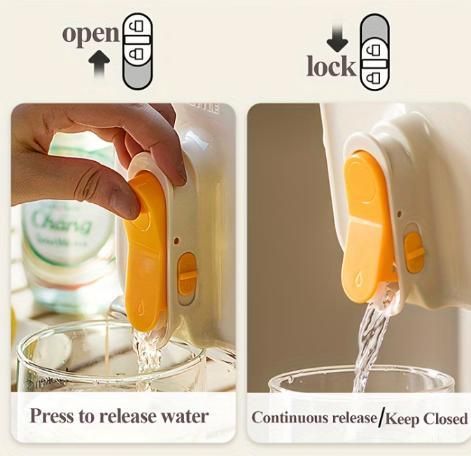 Portable Water Bottle with Filter Tip & Tap | Fridge Juice Dispenser