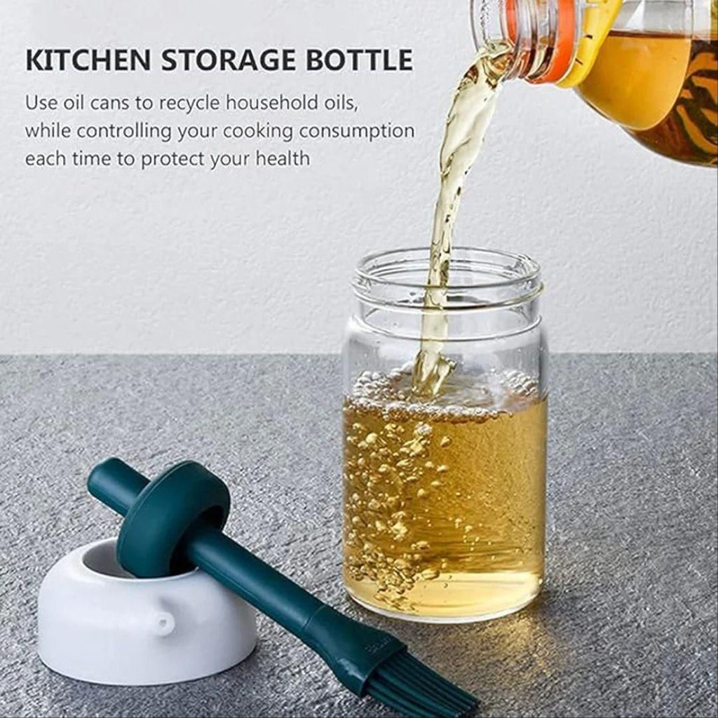 Drizzle & Glaze Oil Dispenser with Silicone Brush