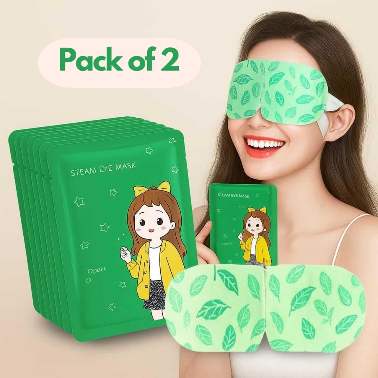😌 Steam Eye Mask – Pack of 2