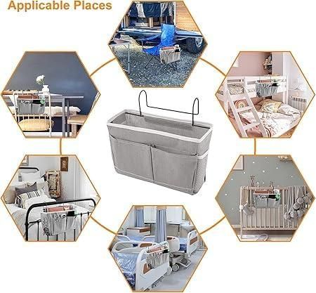 🛏️ Bedside Hanging Multipocket Organizer