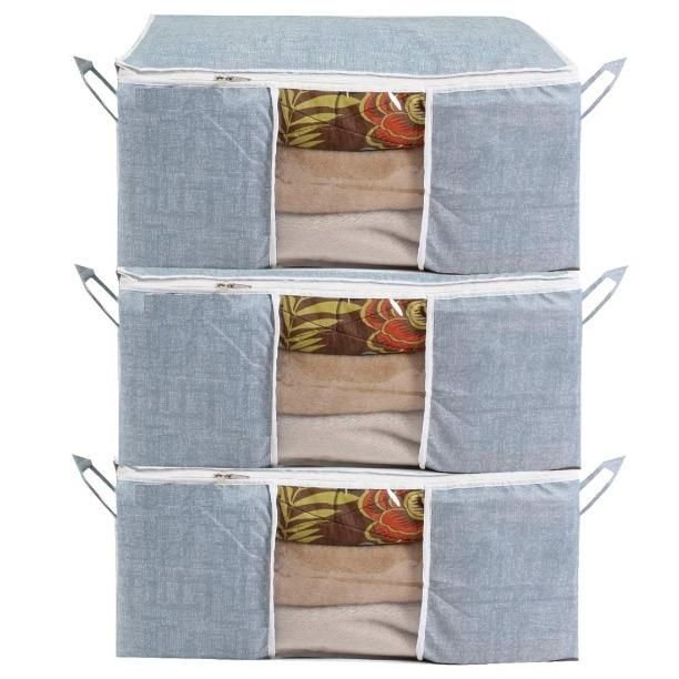 📦 Storage Organizer – Solid Non-Woven Storage Organizer (Set of 3)