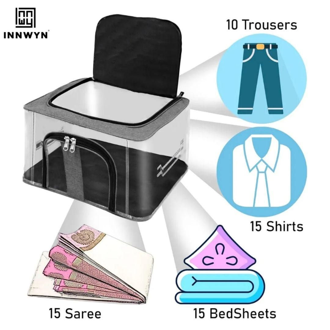 🧺 Transparent Cloth Organizer Storage Bag