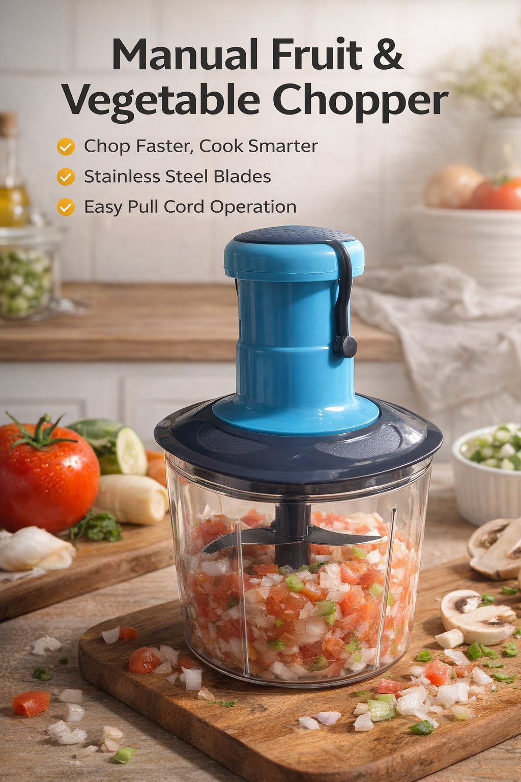 TRuLivings 🥗 Manual Fruit & Vegetable Chopper