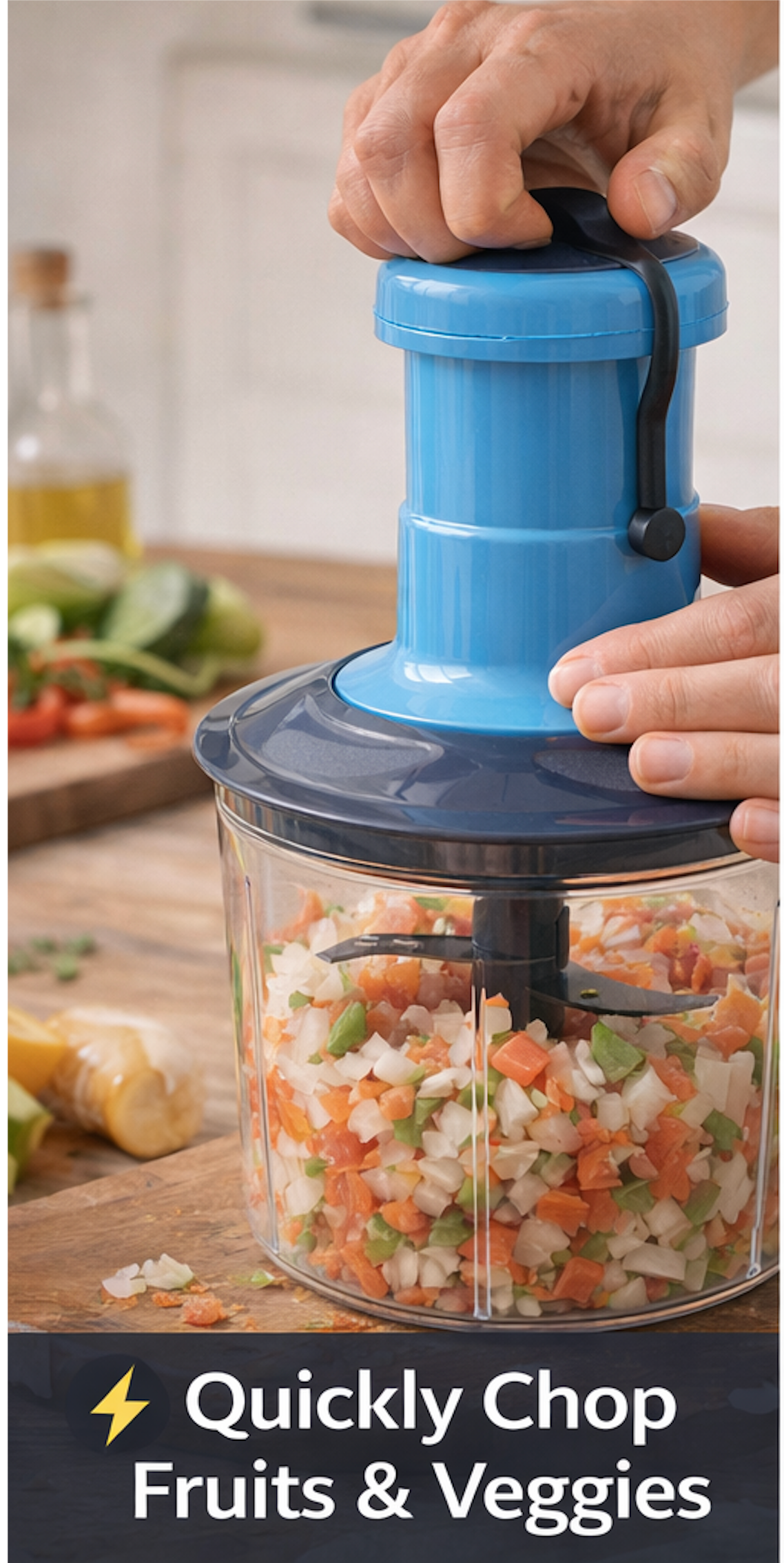 TRuLivings 🥗 Manual Fruit & Vegetable Chopper